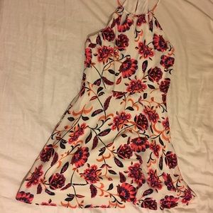 pink floral dress